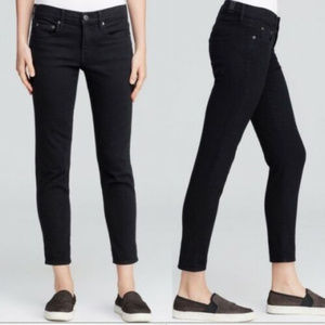 Vince Mason Relaxed Rolled Black Jeans (31)